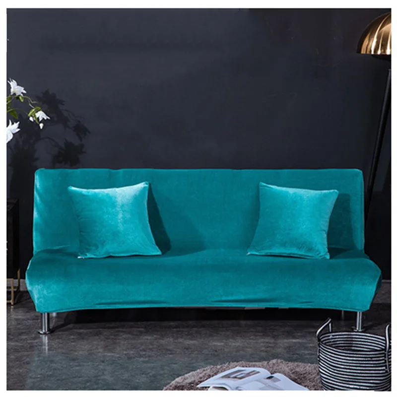 Style6 Эластичный чехол для дивана, все включено, складной чехол для дивана, кровати, без рукавов, чехол для дивана, для гостиной, дивана, сплошной цвет - Цвет: Style6