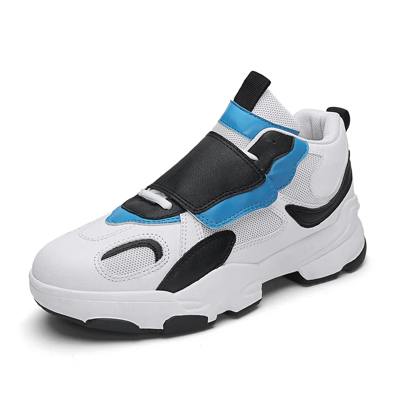 INS fashion Casual dad sneakers men autumn light Breathable Mesh+ leather Shoes hip hop Platform Sneakers Chaussure Femme | Обувь