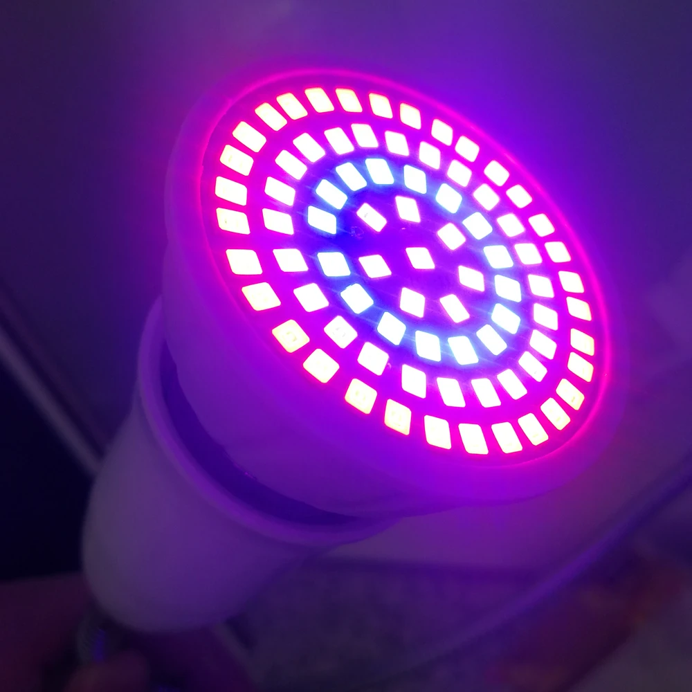 Yabstrip светодиодный светильник для выращивания растений красный синий SMD2835 80 светодиодный s E27 Лампа 220 В с держателем лампы для внутреннего выращивания Veg fitolamp phyto лампа