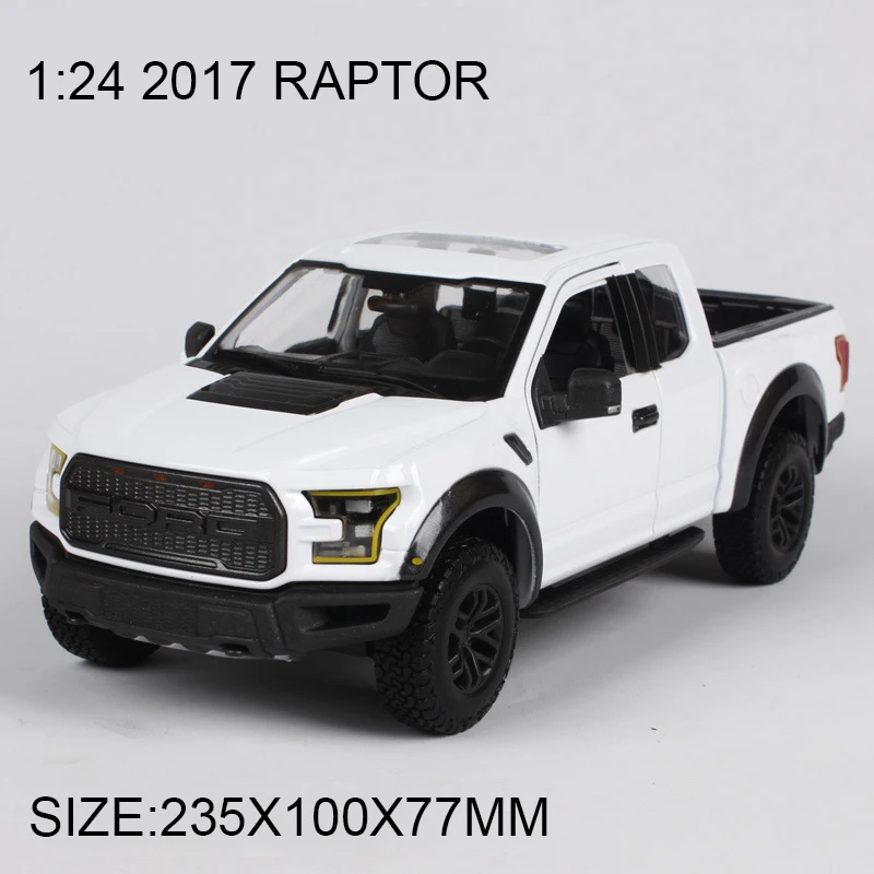 Пикап 1:24 литья под давлением модели автомобиля 2017 Raptor F150 брелок для