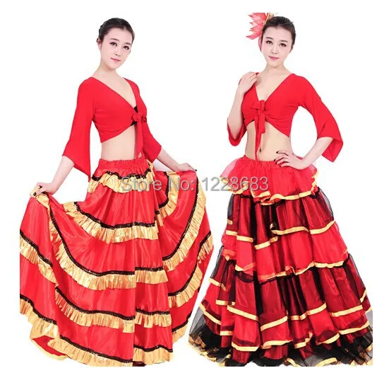 Лидер продаж Новинка скидка испанская коррида живота платье для танцев юбка