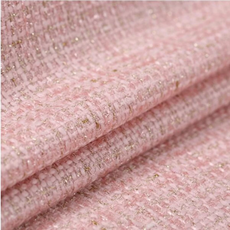 Шерстяной твидовый материал для шитья Весенняя Европейская и американская ткань