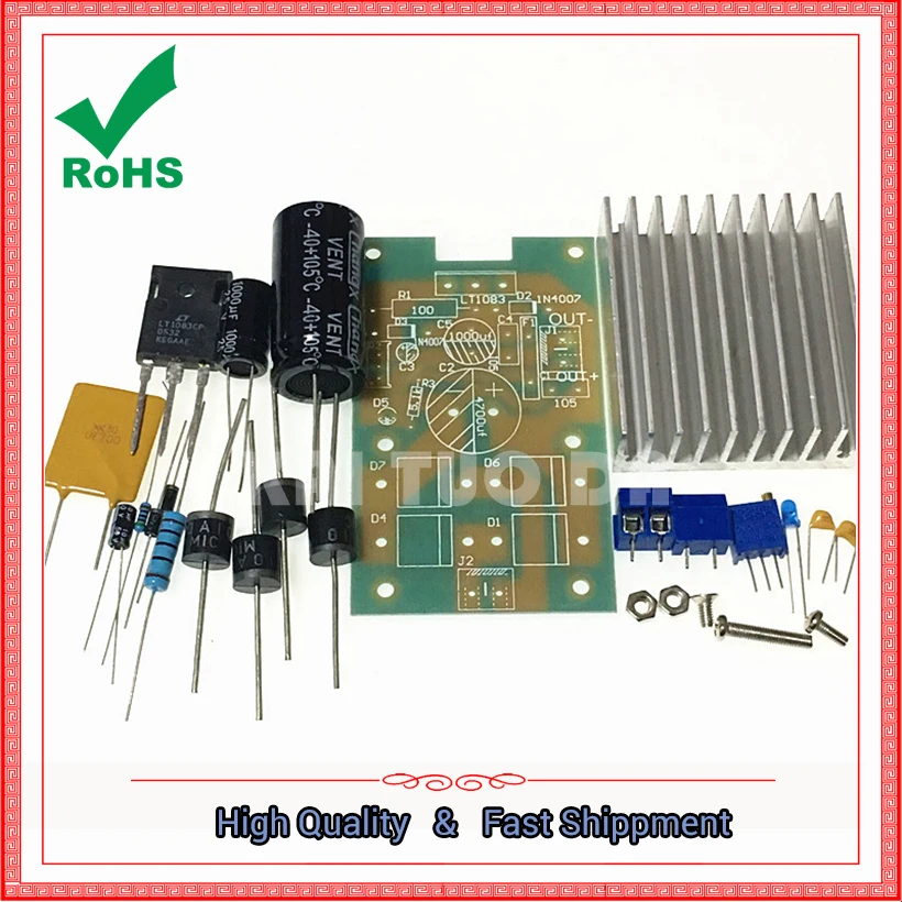 LT1083 регулируемая плата модуля питания высокой мощности 7A DIY наборы с