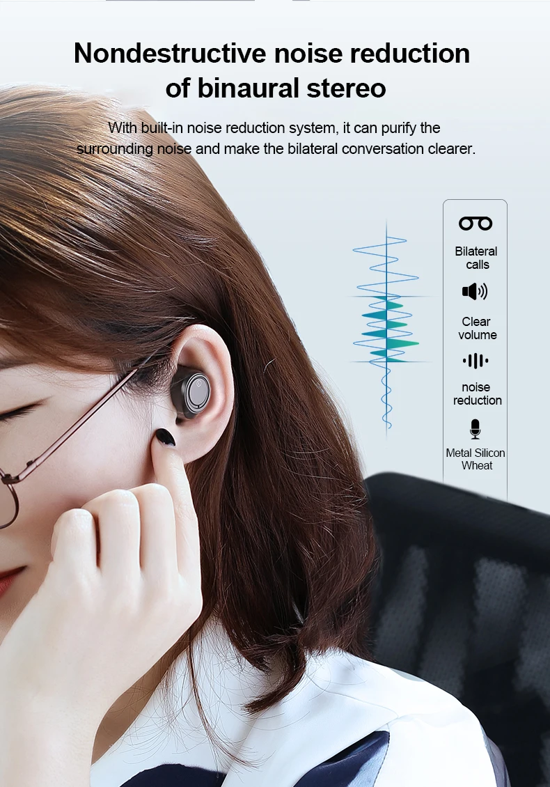 TWS X10 беспроводные наушники bluetooth IPX7 водонепроницаемый регулятор громкости BT V5.0 шумоподавление 3D стерео 3500 мАч емкость батареи