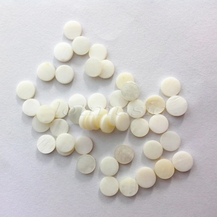 50 шт. 6 мм белая жемчужная раковина в горошек для гитарной доски | Спорт и