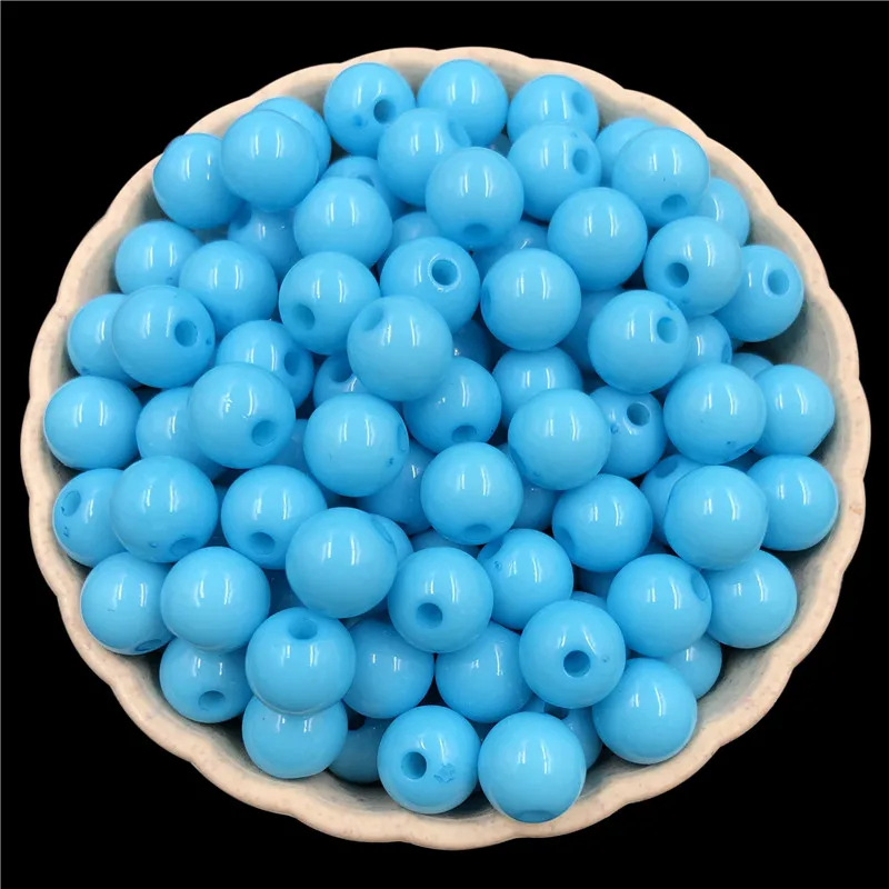 

500PCS/lot 4mm Round Acrylic Beads For Necklace Bracelet Craft DIY Making Findings Loose Bead Jewelry Accessories Wholesale 2020
