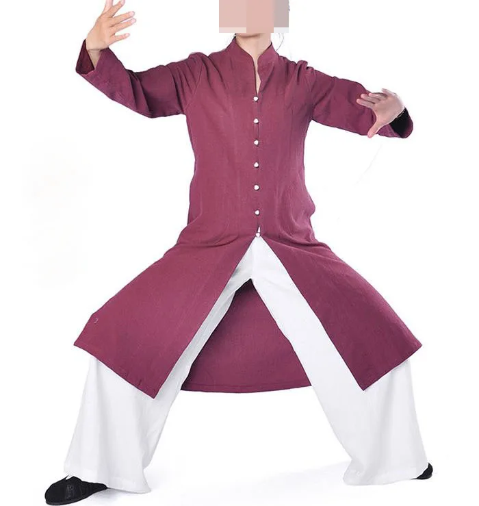 Унисекс 6 цветов серые/красные/черные высококачественные льняные костюмы Тай Чи