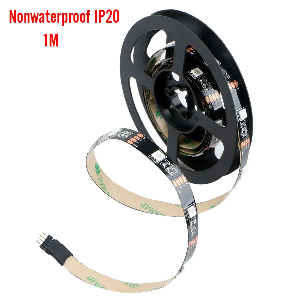 Гибкая светодиодная лента SMD5050 с USB 5 В 1 м/2 м + Пульт ДУ на 24 кнопки IP20/IP65|tv background