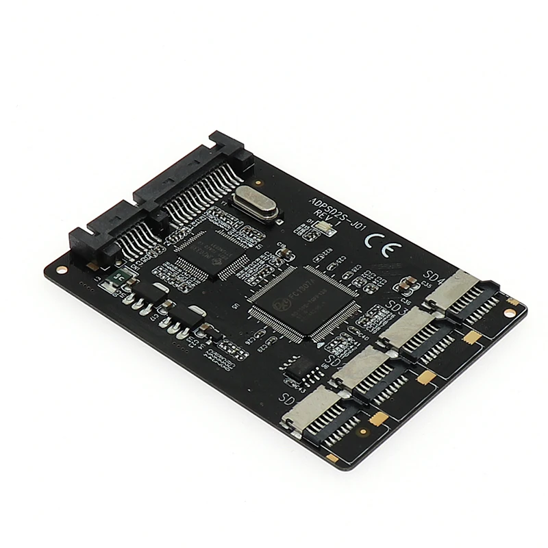 Оптовая продажа 4 Micro SD/TF карта для SATA 22pin адаптер RAID Quad TF 2 5 конвертер|Платы