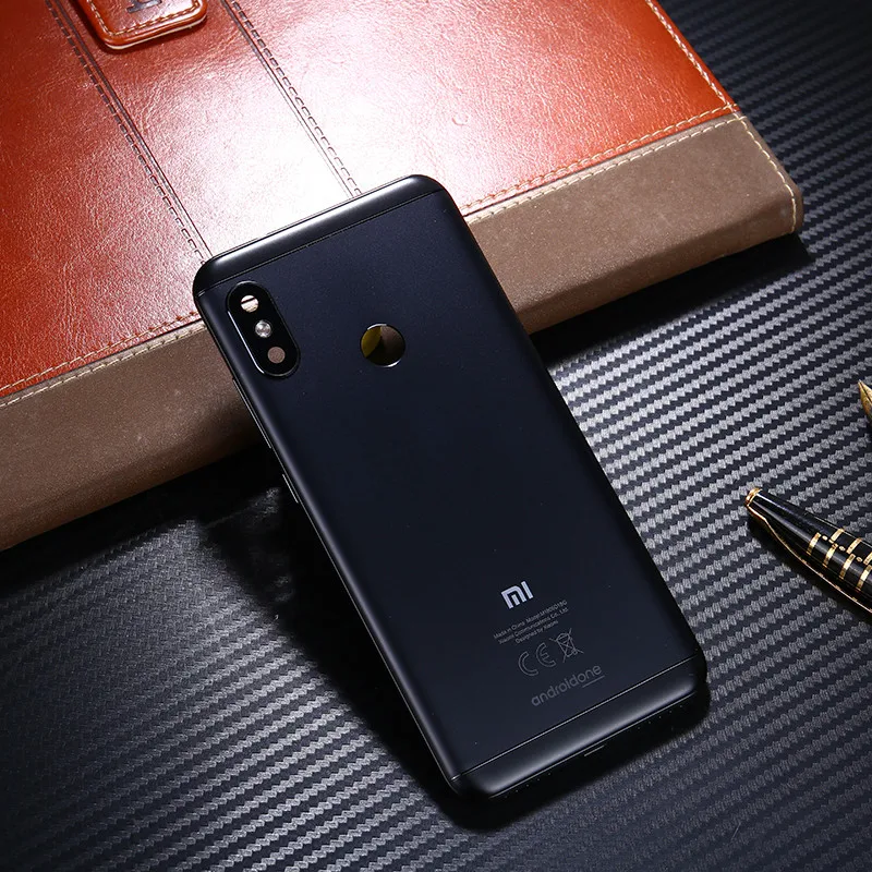 Для Xiaomi Mi A2 Lite корпус Redmi 6 Pro Батарейная дверь оригинальная металлическая задняя