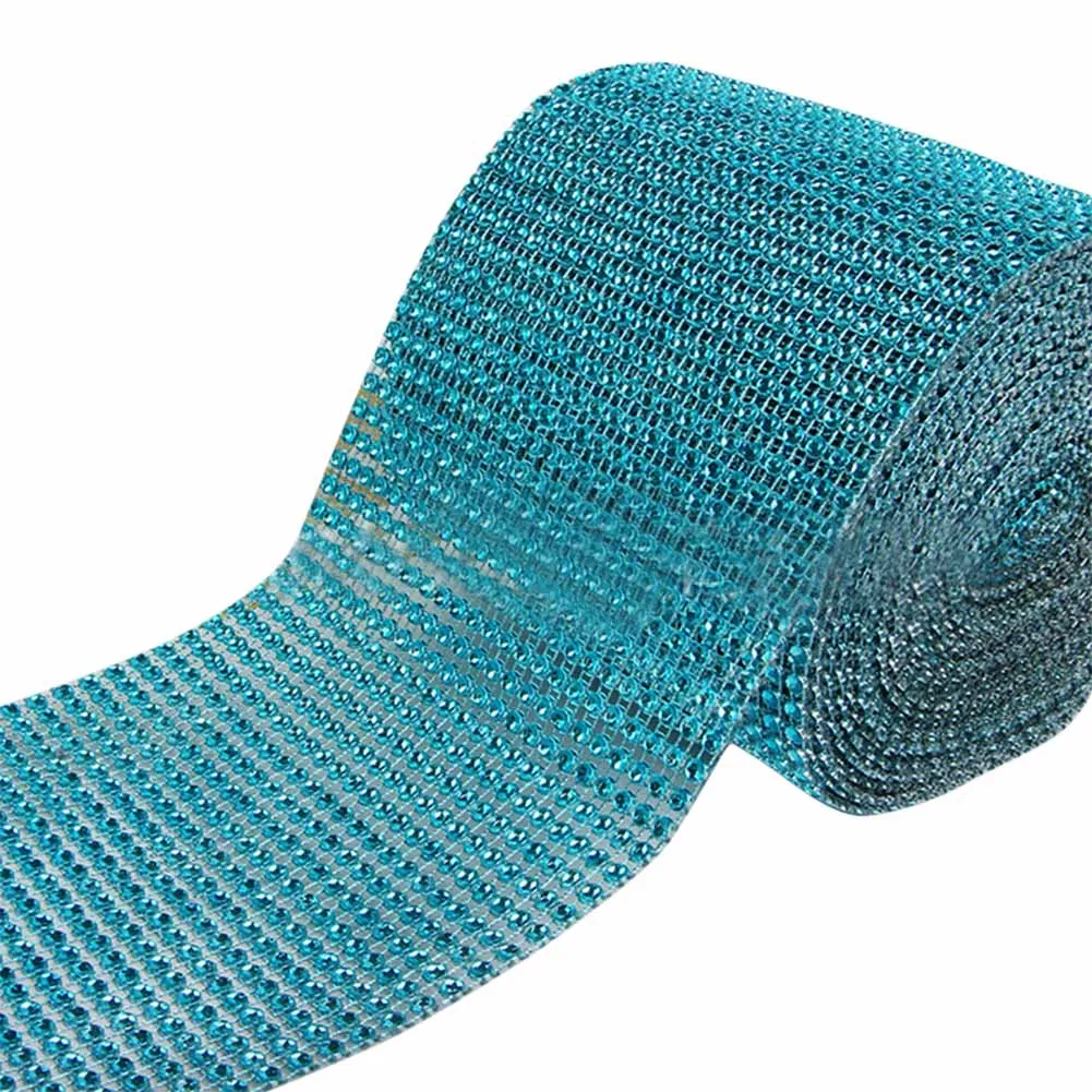 Lake Blue Модные стразы в сетку с кристаллами для букетов, подсвечники, вазы, свадебные украшения для дома, 899 - Цвет: Lake Blue