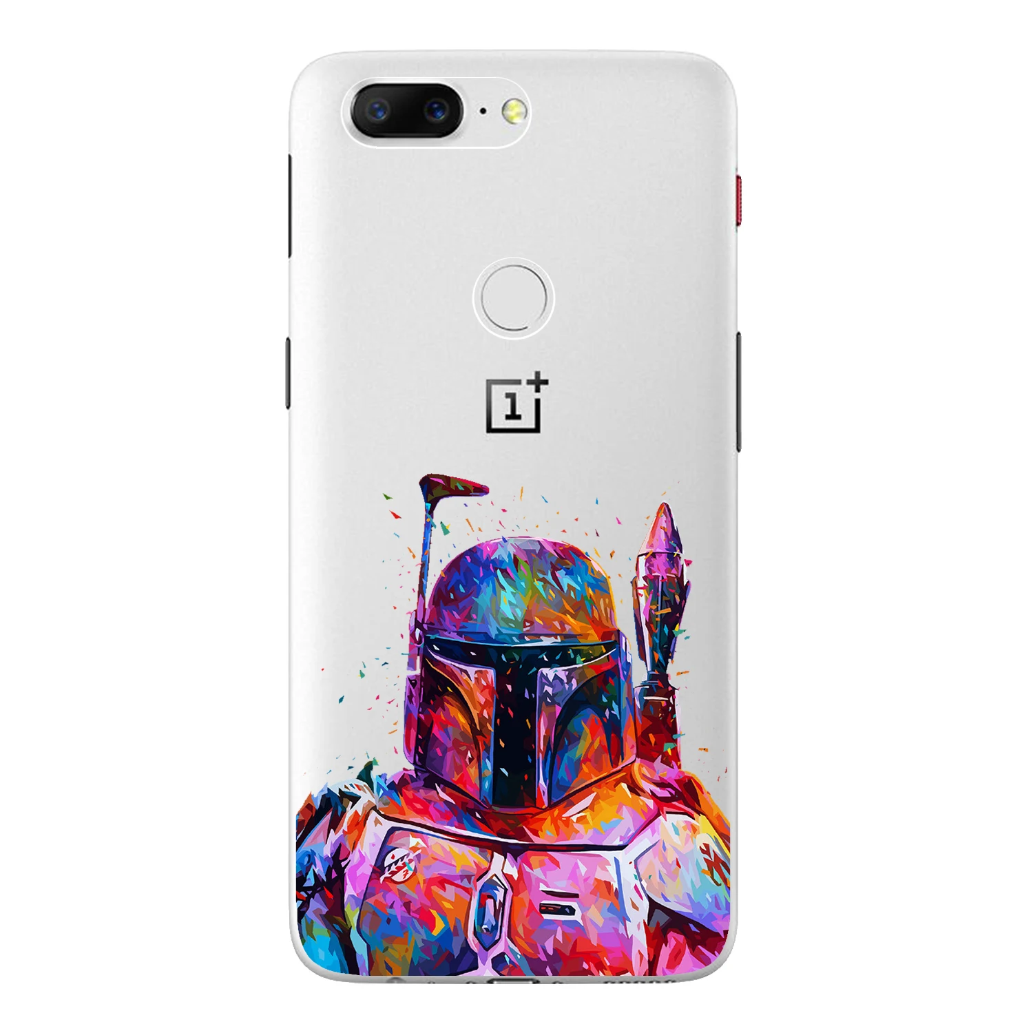 For Oneplus 5T Case Cover 6.01&quot Transparent Soft TPU Silicone Popular Cute Color Star Wars Warrior Soldier Painted Phone |