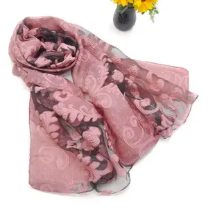 Новинка 2020, шелковые шарфы с цветочной вышивкой Eugen, женский шарф, летнее кружевное пончо, зимние шали для Европы, бесплатная доставка