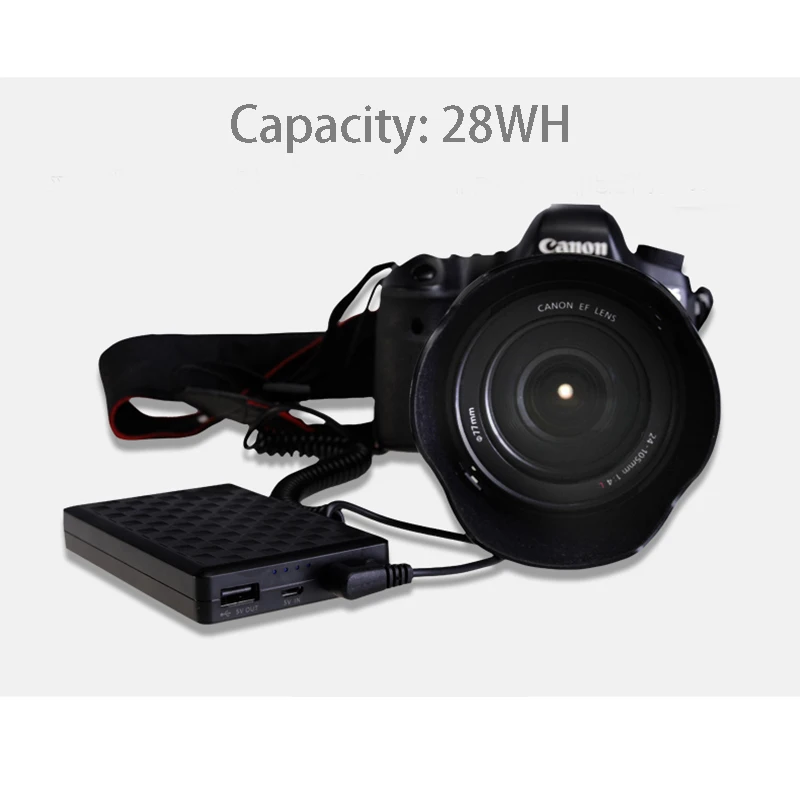 Внешнее зарядное устройство 28WH 5 в 8 4 а/в 2 А для цифровых фотоаппаратов Canon DR E6 Nikon EP