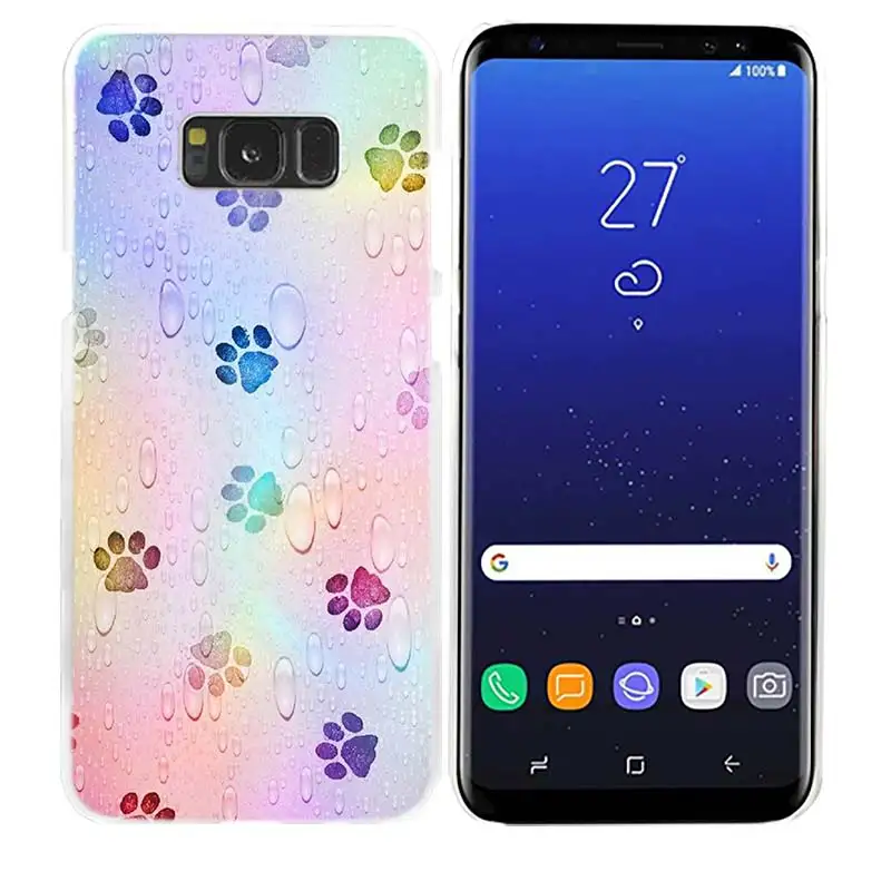 11 Чехол для телефона с изображением собачьей лапы для samsung Galaxy M20 M10 S10 S9 S8 Plus S7 S6 Edge Note 8 9 Жесткий пластиковый Чехол - Цвет: 11