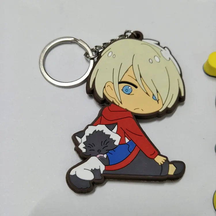 1 шт. 6 см аниме брелок для ключей YURI on ICE ПВХ Рисунок милые игрушки подарок на день