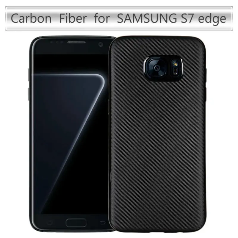 Для Samsung Galaxy S7 edge/G935/G935A/G935F чехол из углеродного волокна S7edge жесткий ТПУ мягкий