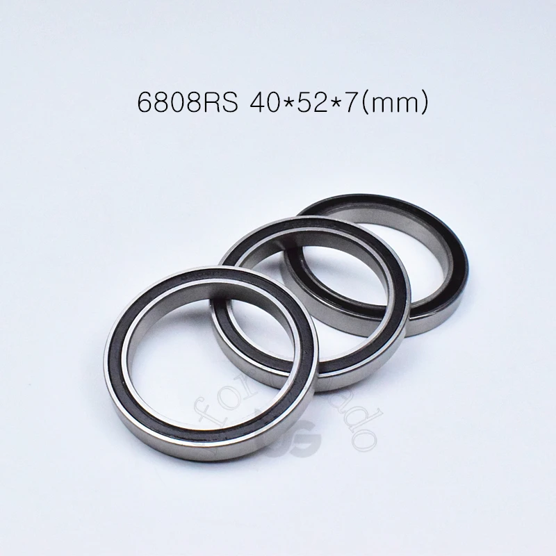 6808RS 40*52*7 (мм) 10 шт. подшипник ABEC 5 уплотненный резиновый тонкий настенный 6808