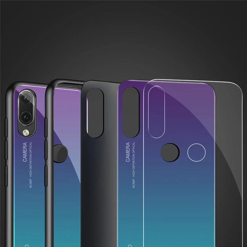 Градиентный чехол из закаленного стекла для Huawei P 20 p20 Pro lite Huawey 2 0 plus 20Lite 20Pro