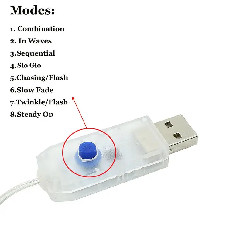 10 м цветной светодиодный светильник-гирлянда с питанием от USB для праздника, для свадебной вечеринки, сказочный светильник, Рождественская гирлянда для украшения комнаты на открытом воздухе