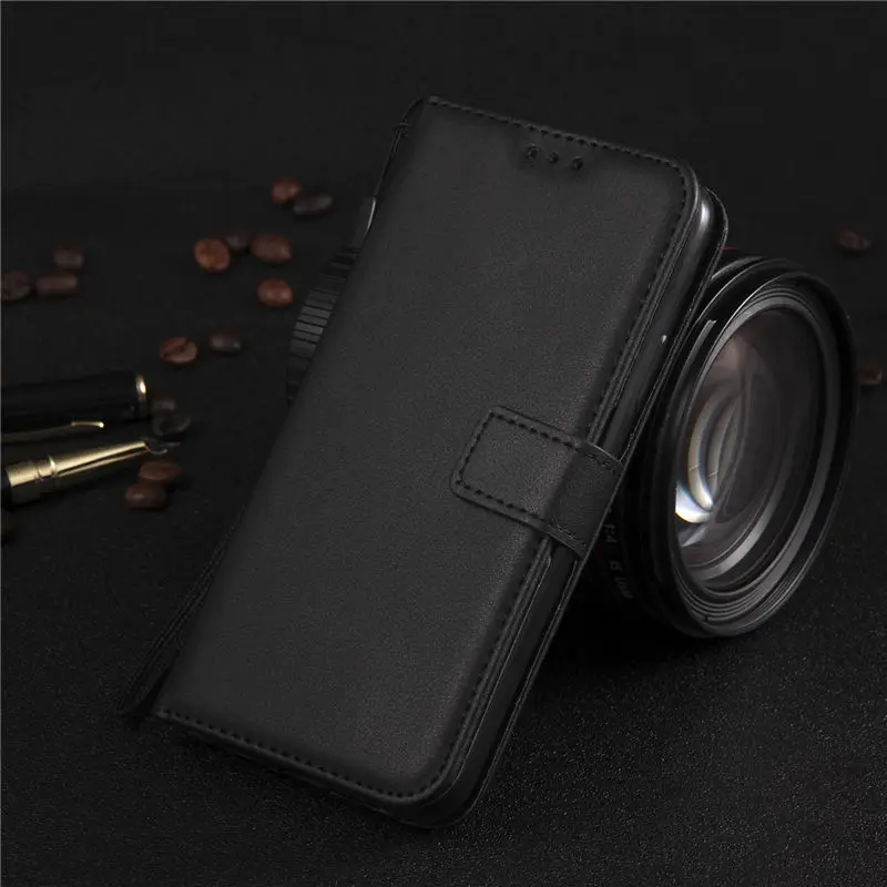 Jyeraecom PU кожаный чехол-книжка с откидной крышкой чехол для samsung Galaxy J1 J3 A3 A5 J5 J7 J4 J6 A6 A8 S3 S4 S5 S6 S8 чехол - Цвет: Черный