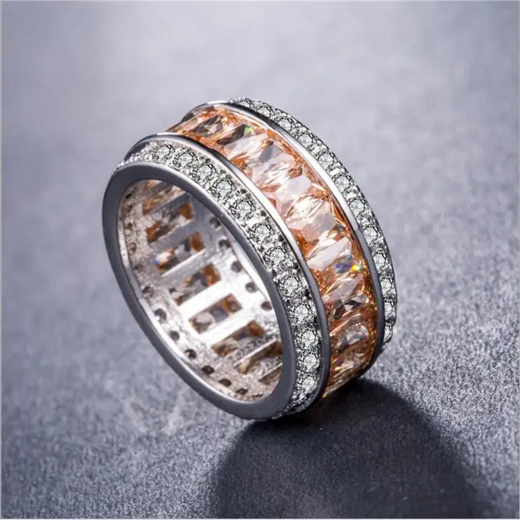 Европейские и американские кольца для женщин 9 цветов микро инкрустация