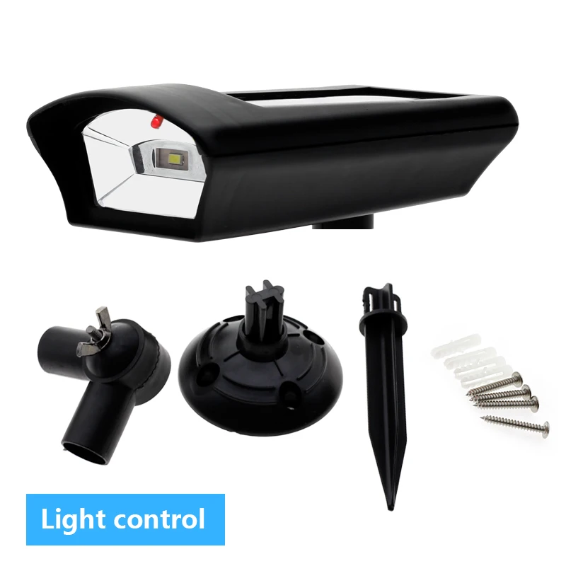 Light Control Солнечная лампа имитация камеры безопасности светодиодный светильник PIR датчик движения настенный светильник водонепроницаемый открытый светильник для крыльца - Испускаемый цвет: Light Control