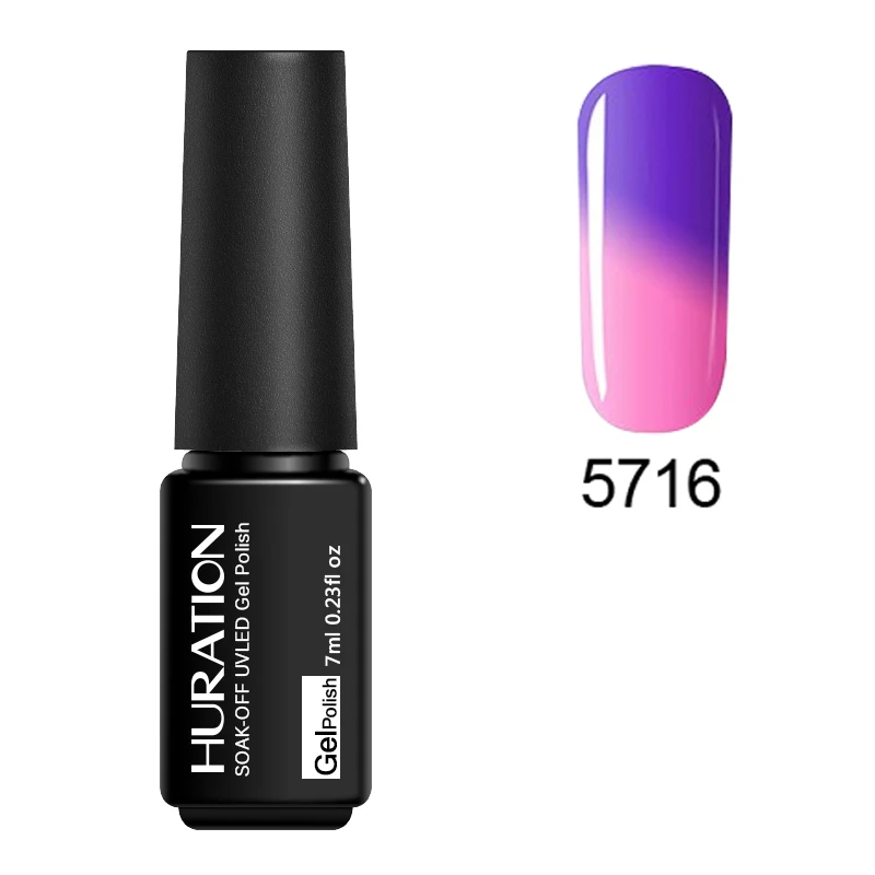 Huration Температура изменить Гели для ногтей Польский Лаки Хамелеон светодиодные