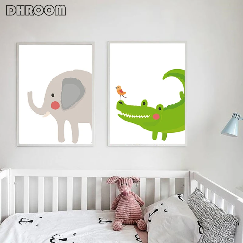 Детская настенная печать Safari постеры с животными and Prints Картина на холсте