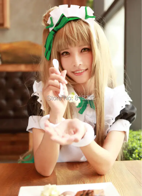 Lovelive! Платье фартук для горничной Love Live Minami Kotori Униформа костюмы костюмированной