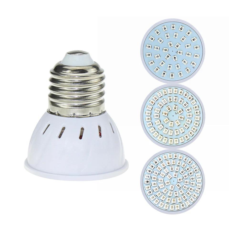 VBS 220v E27/GU10/MR16 Фито лампы для растений, SMD2835 3W/4 W/5 W Крытый полный спектр светодиодный светильник для сада тента
