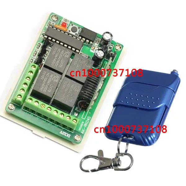 DC12V 10A 4CH RF переключатель реле контроллера/беспроводной передатчик приемник с