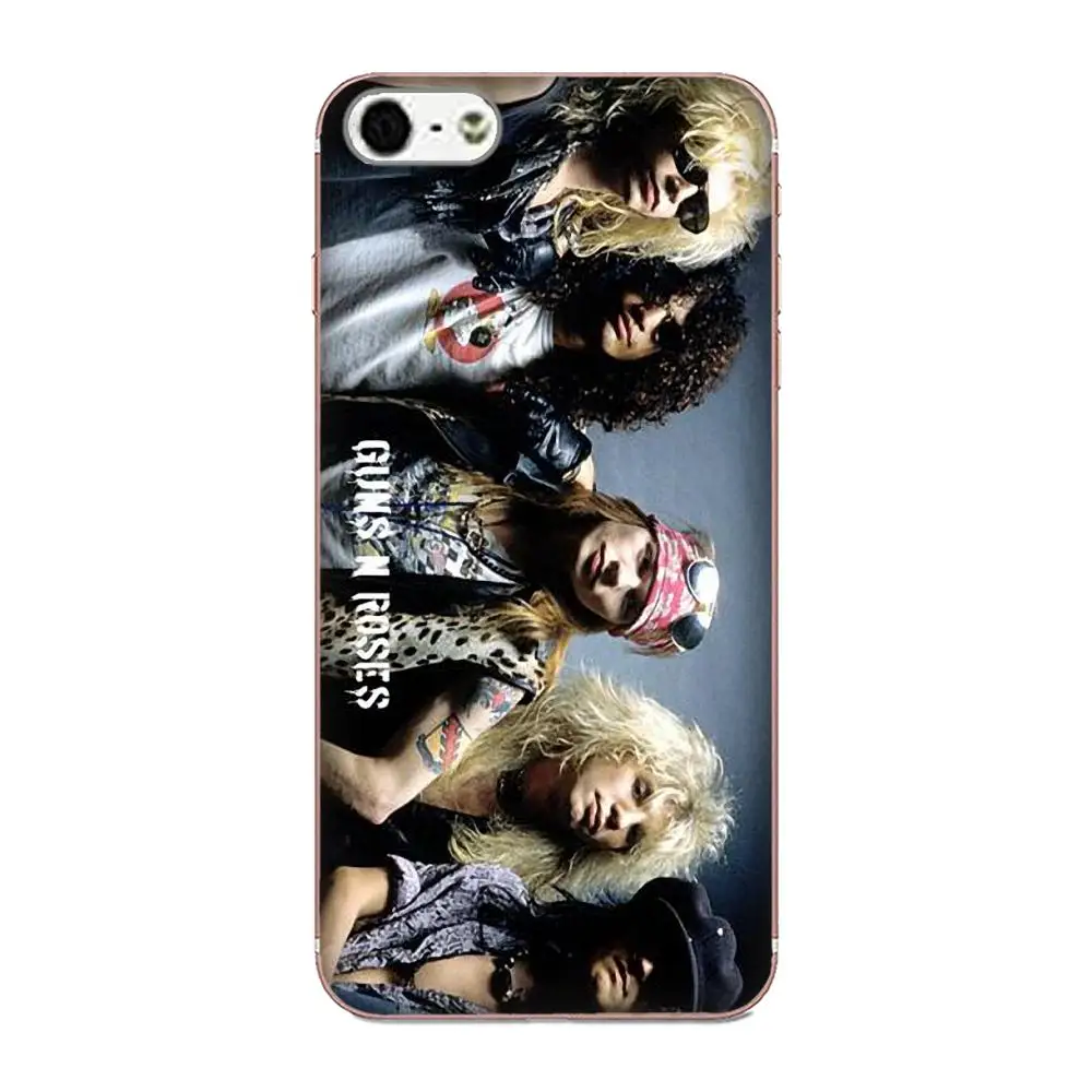 Для Galaxy Alpha Core Note 2 3 4 S2 A10 A20 A20E A30 A40 A50 A60 A70 M10 M20 M30 мягкий колл-бокс Guns N Roses | Мобильные