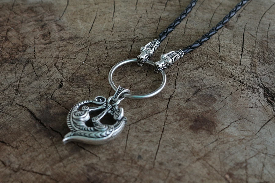 Мужской кулон в стиле викингов celt ожерелье с подвеской виде головы волка цепь