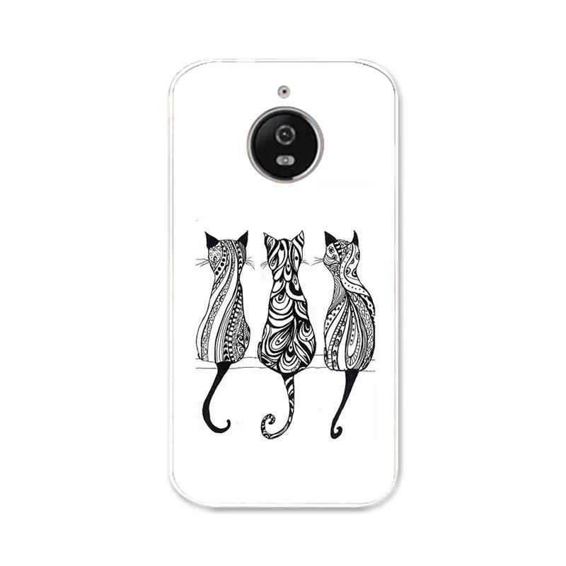 B076 Чехол для Moto E4, чехол s, силиконовый бампер для Motorola Moto E4, XT1766, XT1763, XT1762, E(4th Gen.), европейская версия, чехол с фламинго - Цвет: B076