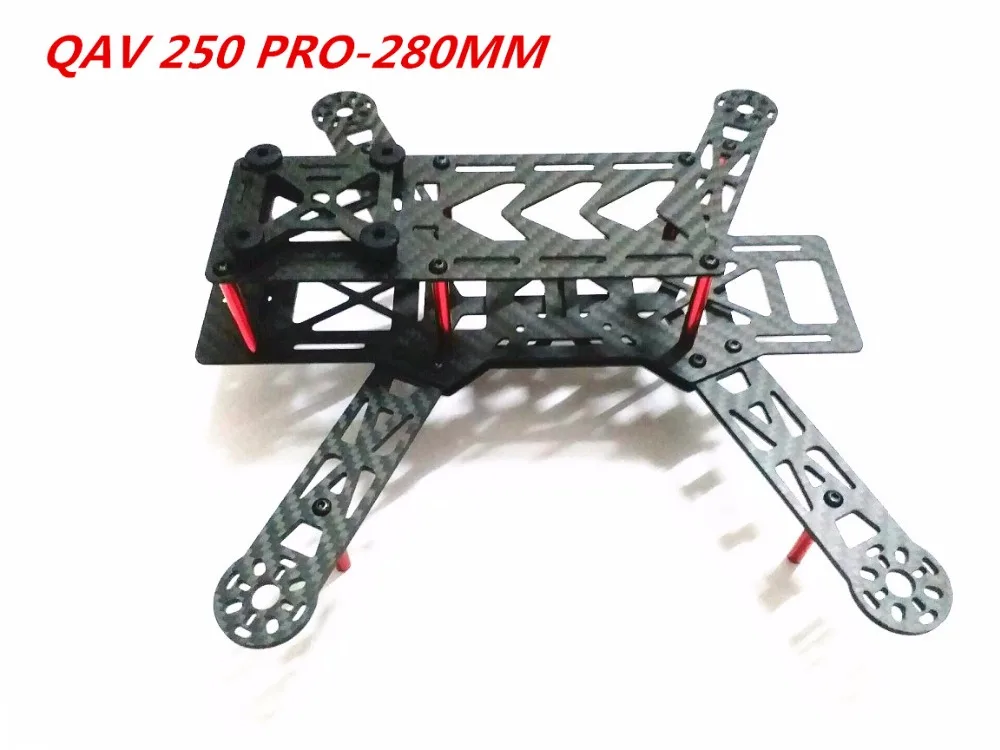 QAV280mm 250 Pro из чистого углеродного волокна мини Квадрокоптер рамка Комплект QAV 280 не