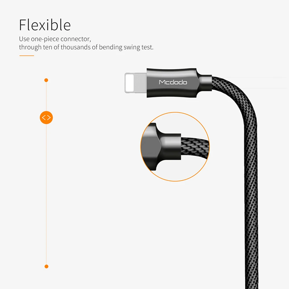 Кабель Mcdodo для iPhone кабель быстрой зарядки и передачи данных с Lightning на USB IOS 13 12 11 1 2