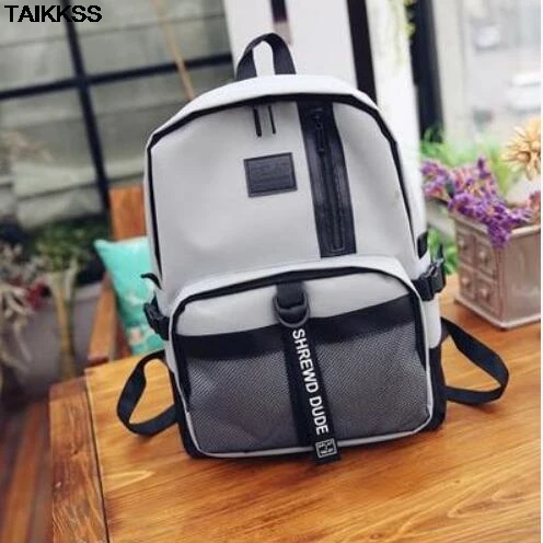 2018 Women Men Canvas Backpacks Large School Bags For Teenager Boys Girls Travel Laptop Backbag Mochila Rucksack Grey | Багаж и сумки