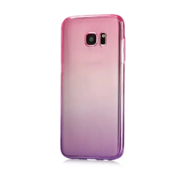Чехол из ТПУ с градиентом на весь корпус для Samsung Galaxy A3 A5 A7 J3 J5 J7 2017 A8 2018 мягкий