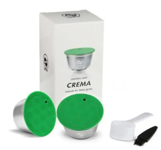 2 capsule Из нержавеющей стали, металлические многоразовые Dolce Gusto капсула Совместимость с Dolce Gusto Кофе машины для многоразового использования Dolci Capsule - Цвет: 2 capsule