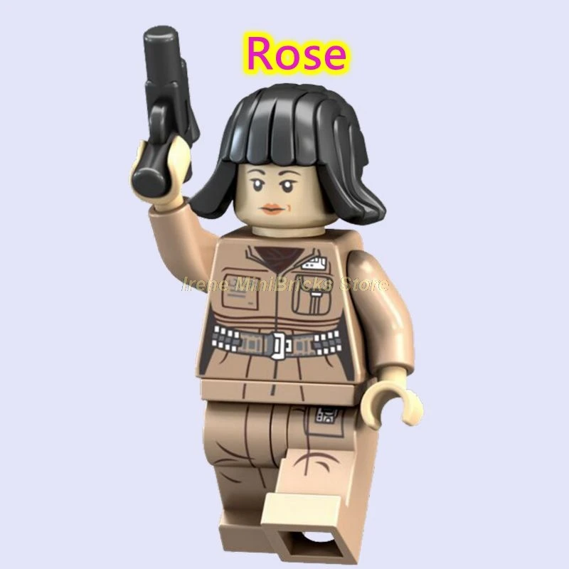 Rose Звездные Войны Изгой Один Jyn Cassian Andor K2SO StarWars Obi Wan Kenbobi первый заказ игрушки для детей звездные войны строительные блоки - Цвет: Rose