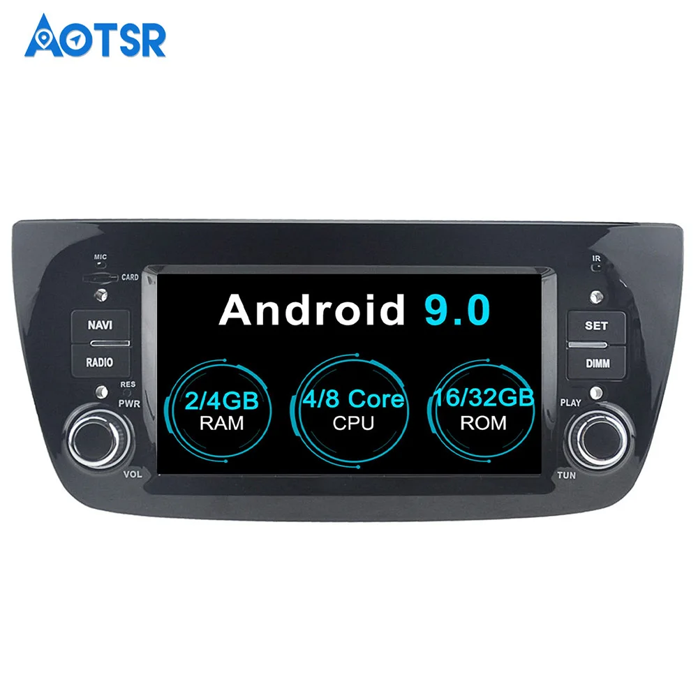 Автомобильный DVD плеер Aotsr Android 9 0 GPS навигация для FIAT DOBLO Opel Combo Tour 2010 2016