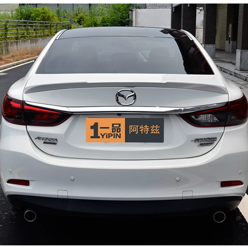 Для Mazda 6 SpoilerABS материал заднее крыло праймер цвет задний спойлер нажмите хвост для Mazda 6 ATENZ спойлер