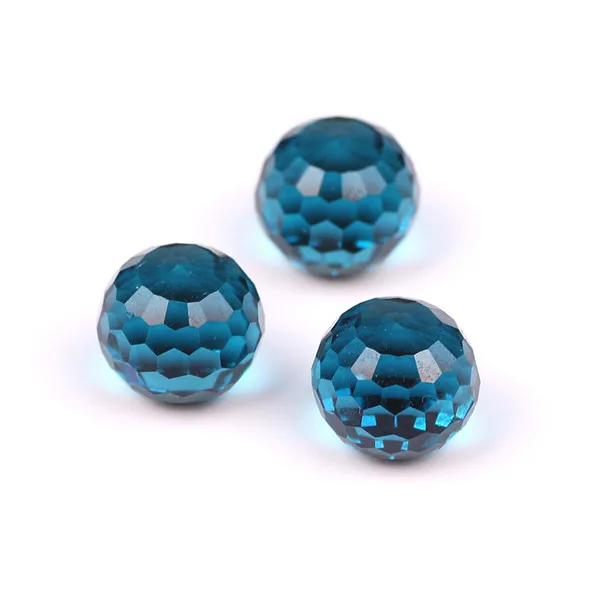 hole blue ZHUBI Стекло бусины с плоской поверхностью 6/8/10/12 мм чешского хрусталя Свободные Круглые бусины "сделай сам" для изготовления ювелирных изделий Поставщик ювелирных изделий Кристаллы Бисер - Цвет: hole blue