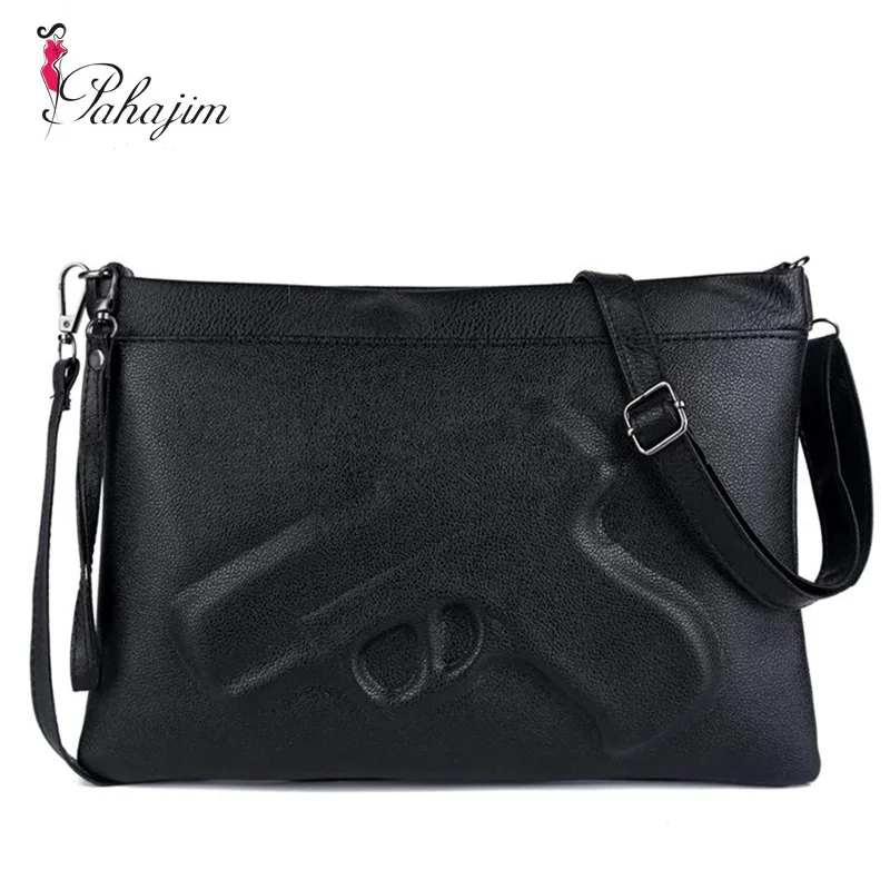 Женские сумки мессенджеры с 3D принтом сумка пистолет дизайнерская для