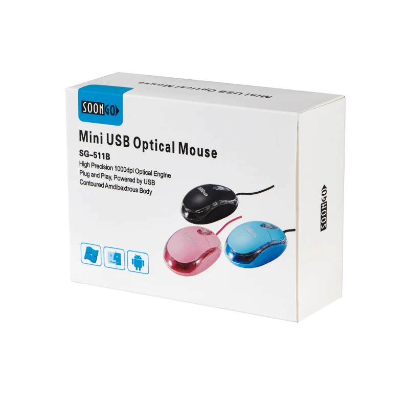 Проводная usb мини мышь оптическая эргономика мышь с дыханием led свет для ПК ноутбук мышь для ПК розовый подарок для девочек