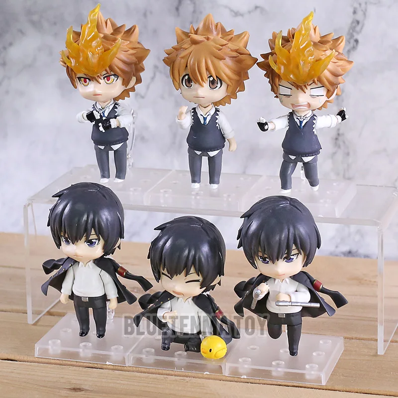 3 шт./компл. Мультяшные фигурки из ПВХ Katekyo Hitman Reborn Sawada Tsunayoshi кёя Хибари модели