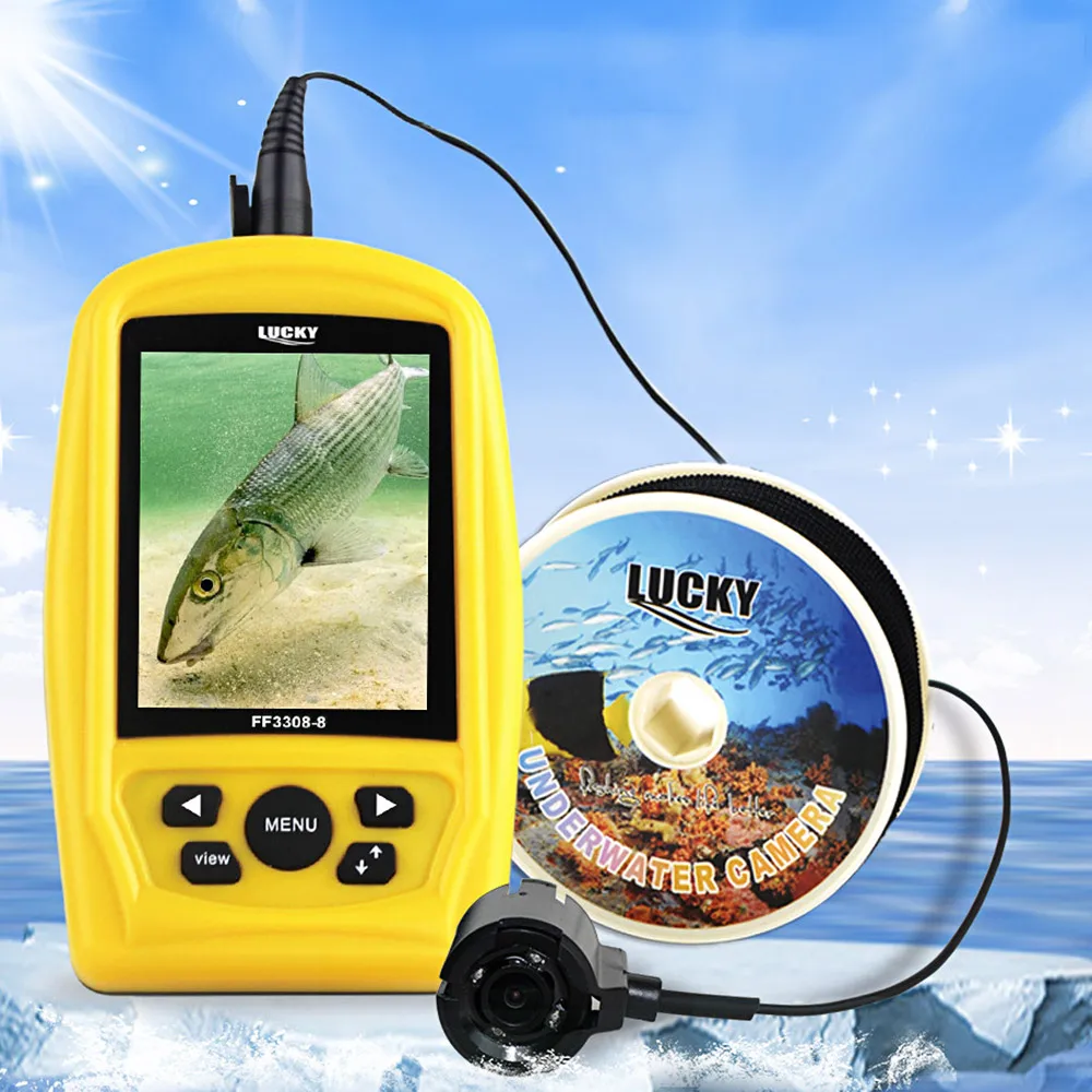 LUCKY FF3308 8 подводная видеокамера рыболокатор с 4 шт. Инфракрасные светодиоды