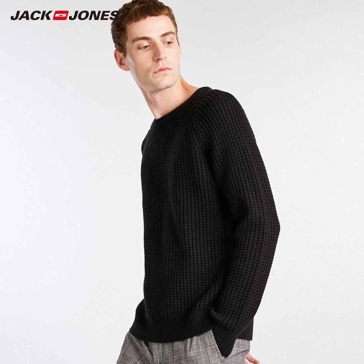 JackJones мужской зимний шерстяной пуловер Повседневный с длинным рукавом О-образным