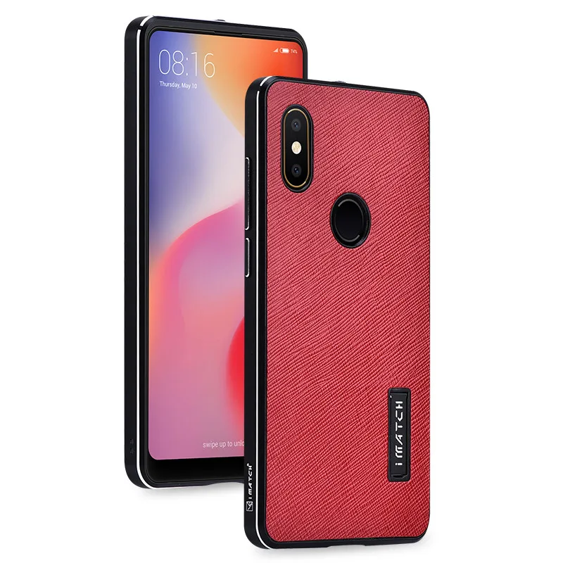 Оригинальный чехол iMatch из перекрестной ткани Алюминиевый металлический бампер